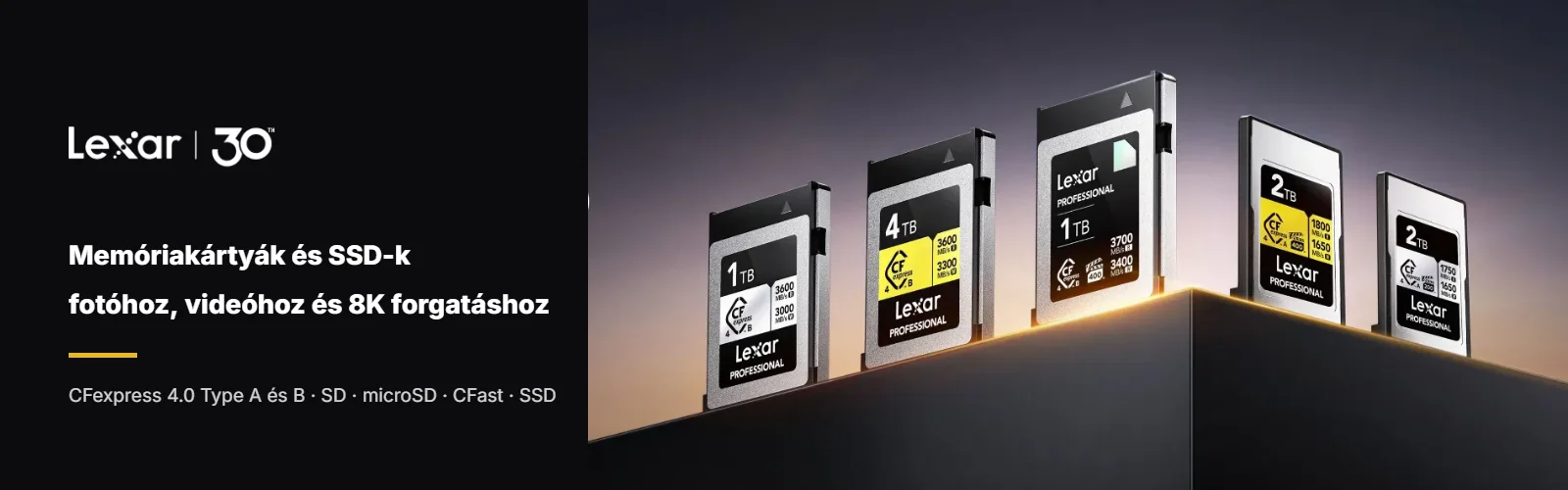 Lexar – memóriakártyák és SSD-k