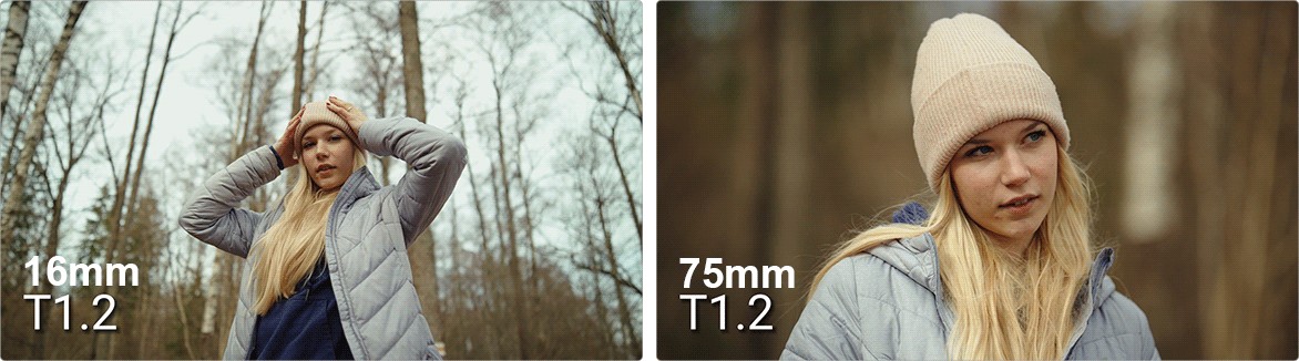 Sirui Nightwalker 75 mm T1,2 S35 manuális cine objektív (Fujifilm X, fekete) – A 16 és 75 mm kiegészíti a sorozatot