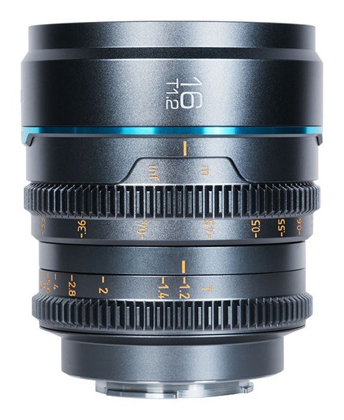 Sirui Nightwalker 16 mm T1,2 S35 manuális cine objektív (L-Mount, metálszürke)