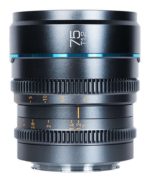 Sirui Nightwalker 75 mm T1,2 S35 manuális cine objektív (Fujifilm X, metálszürke)