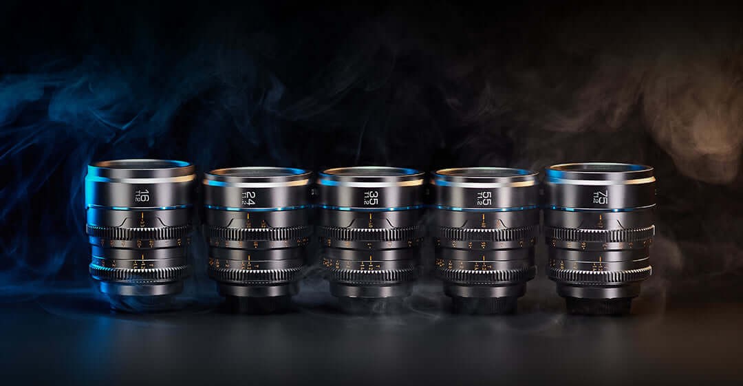 Sirui Nightwalker 75 mm T1,2 S35 manuális cine objektív (Fujifilm X, fekete) – Egységes szett