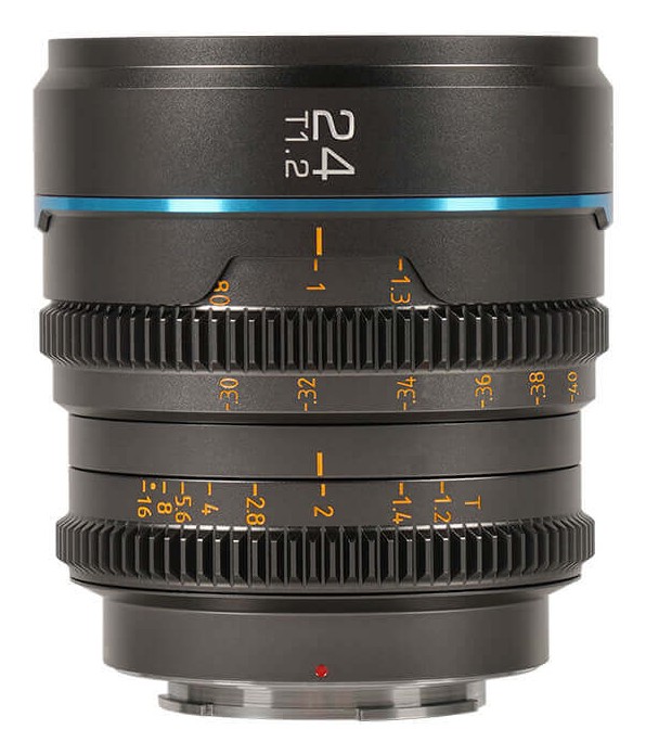 Sirui Nightwalker 24 mm T1,2 S35 manuális cine objektív (MFT, metálszürke)