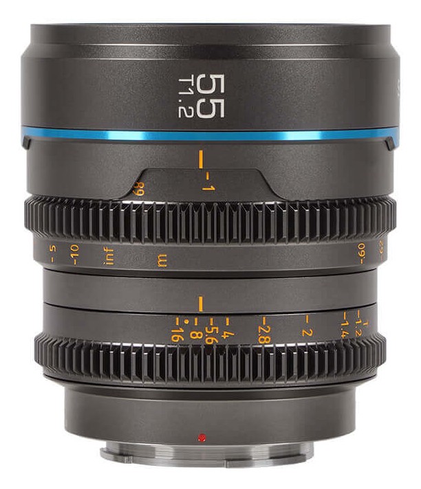 Sirui Nightwalker 55 mm T1,2 S35 manuális cine objektív (L-Mount, metálszürke)