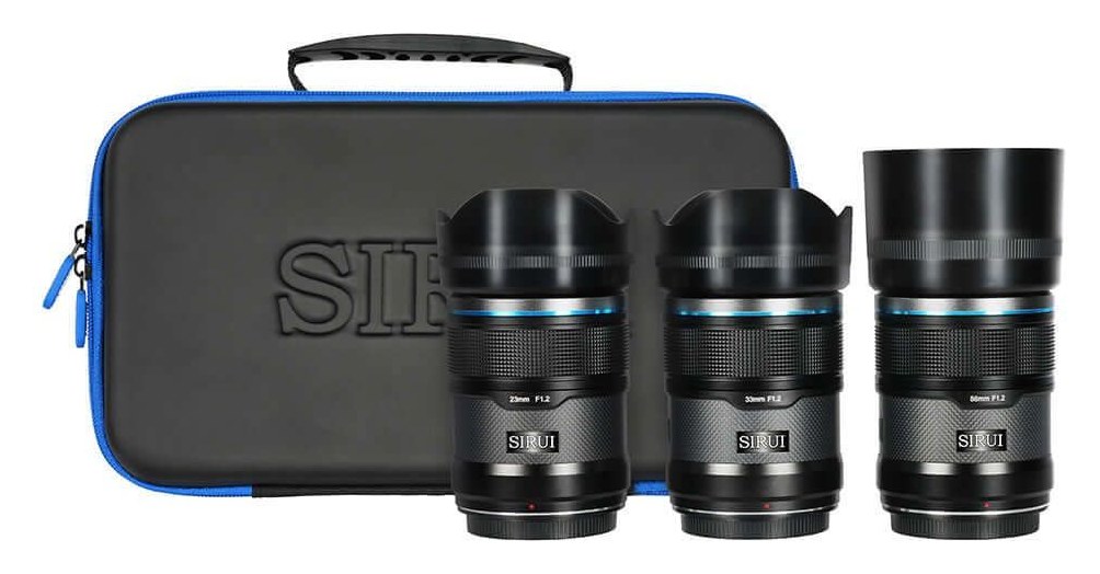 Sirui Sniper 23/33/56mm F1,2 APS-C AF 3 objektíves szett, Nikon Z, fekete