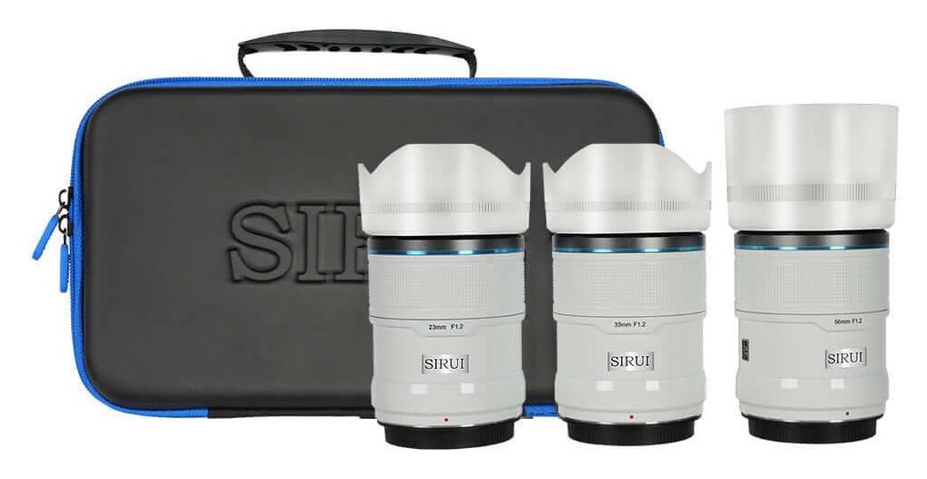 Sirui Sniper 23/33/56mm F1,2 APS-C AF 3 objektíves szett, Fuji X, fehér
