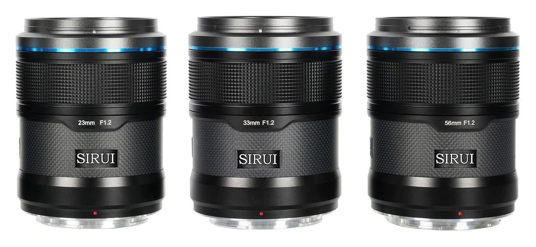 Sirui Sniper 23/33/56mm F1,2 APS-C AF 3 objektíves szett, Nikon Z, fekete – Hasonló méret és tömeg