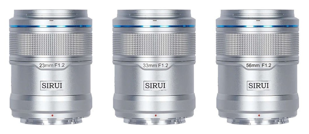 Sirui Sniper 23/33/56mm F1,2 APS-C AF 3 objektíves szett, Nikon Z, ezüst – Hasonló méret és tömeg