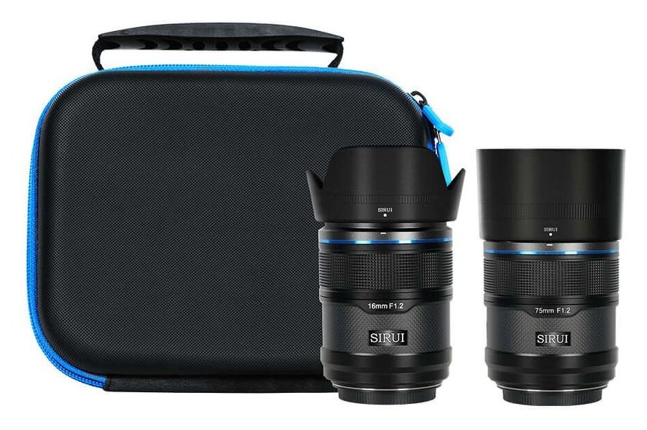 Sirui Sniper 16/75mm F1,2 APS-C AF 2 objektíves szett, Fuji X, fekete