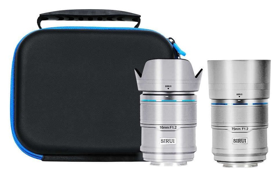 Sirui Sniper 16/75mm F1,2 APS-C AF 2 objektíves szett, Nikon Z, ezüst