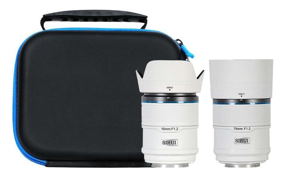 Sirui Sniper 16/75mm F1,2 APS-C AF 2 objektíves szett, Sony E, fehér