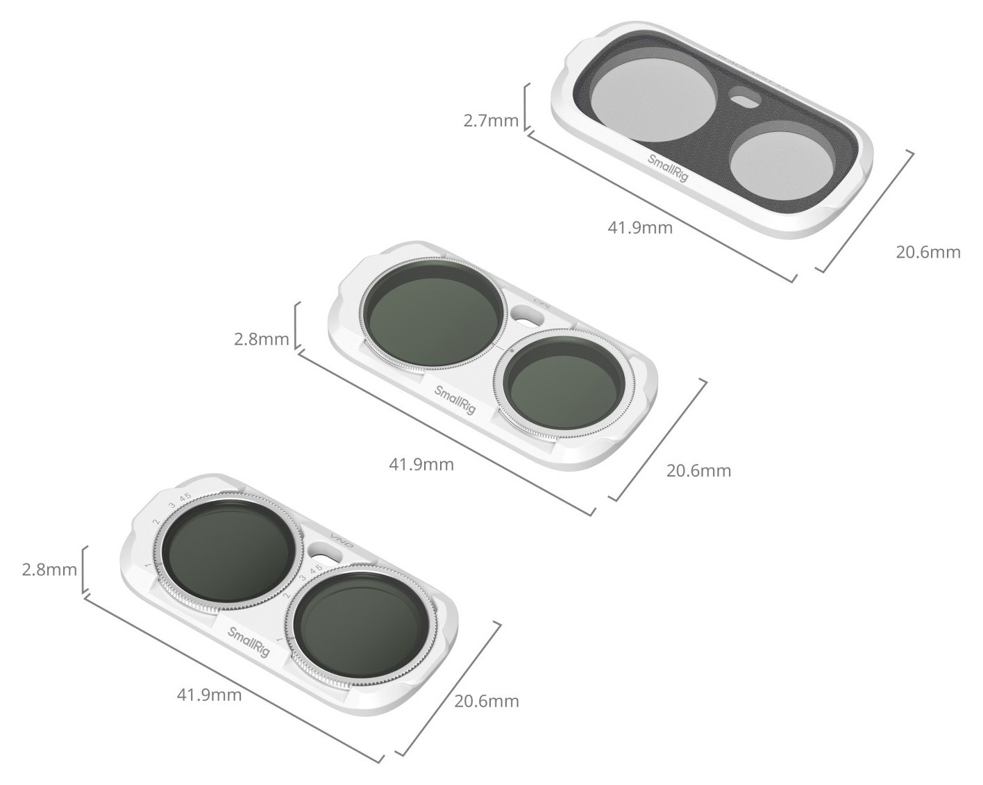 Három mágneses szűrő Insta360 Luna Ultrához