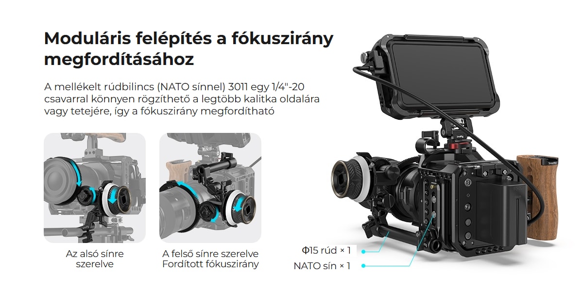 SmallRig mini Follow Focus F40 3010C