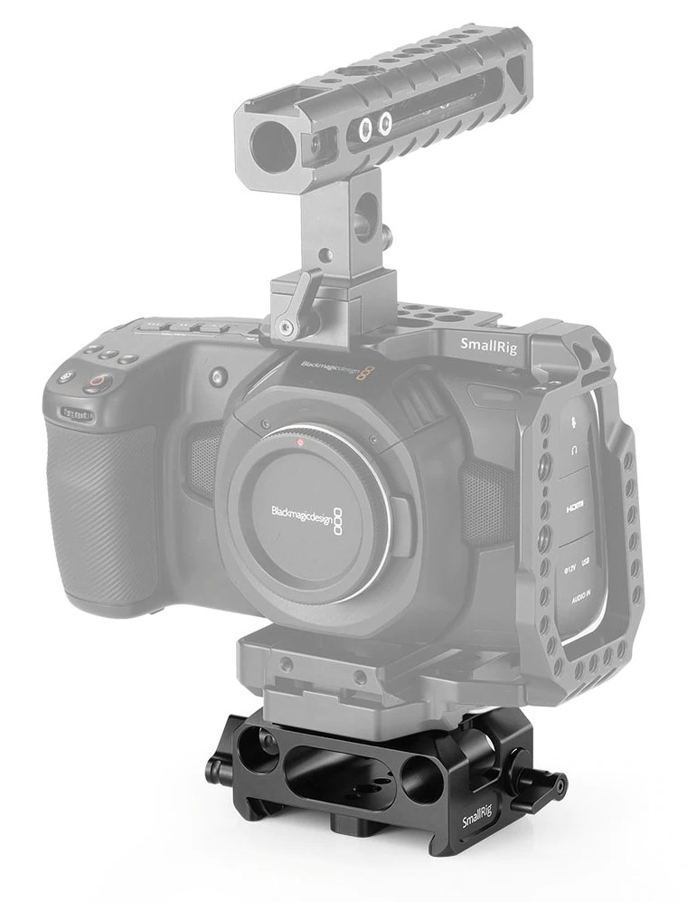 Baseplate for BMPCC 4K (SmallRig Cage 2255 Compatible Only)