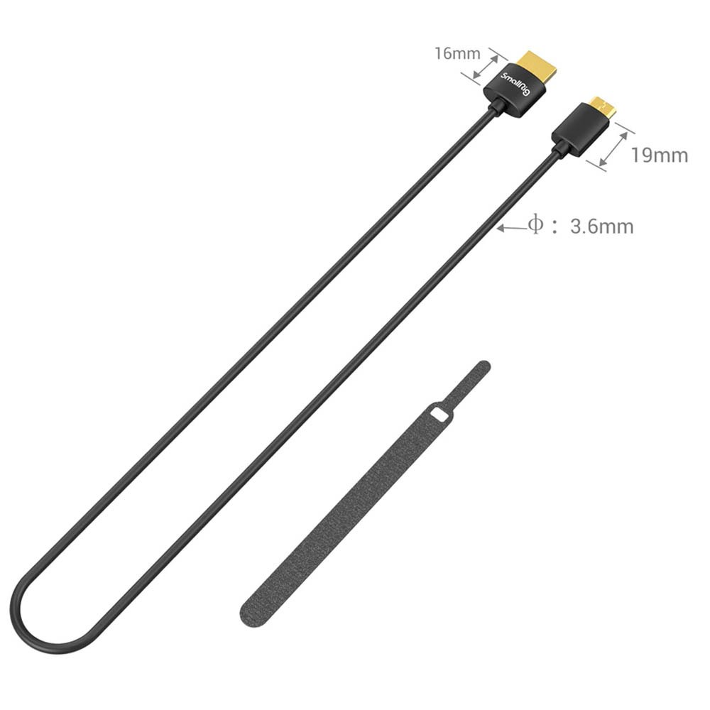 Ultra Slim 4K HDMI Cable (D to A) 35cm