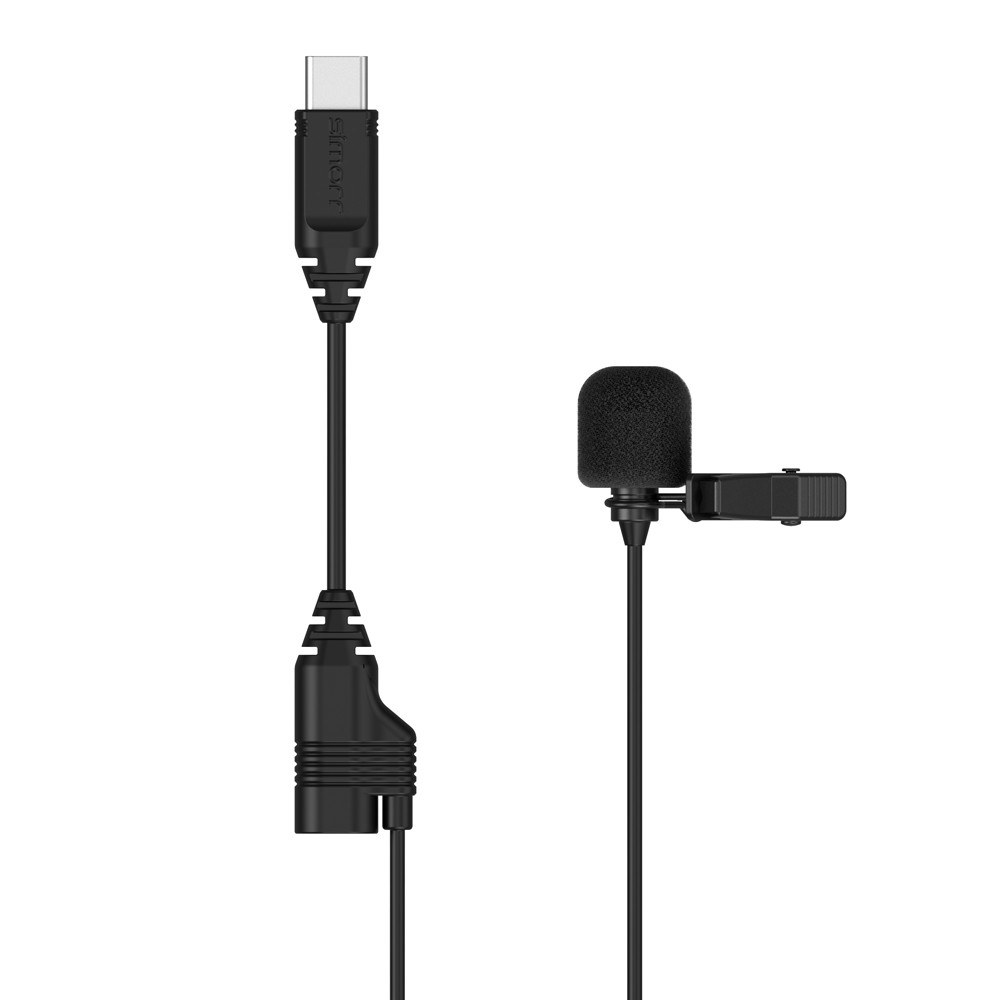 Simorr Wave L2 Lavalier Microphone for USB Type-C Devices (Black)