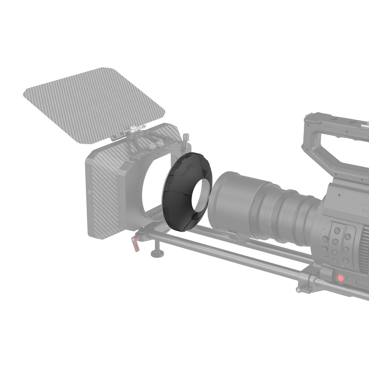 szilikon fánk 114 mm-es hátsó nyílással matte box-hoz.
