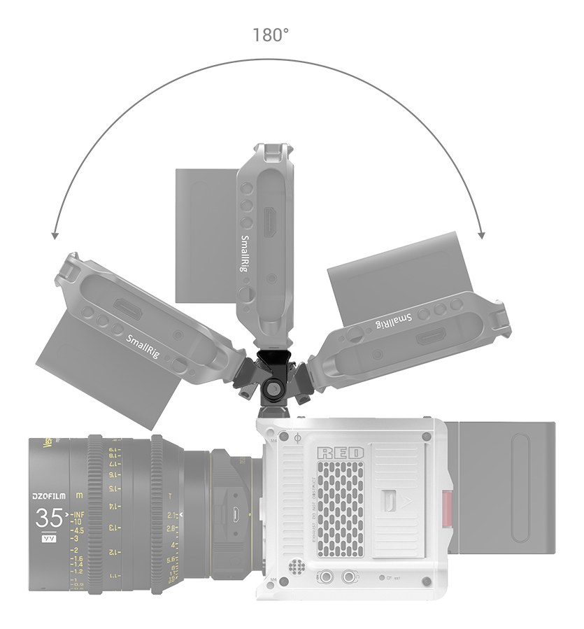 EVF monitortartó a RED KOMODO 3045 kamerához