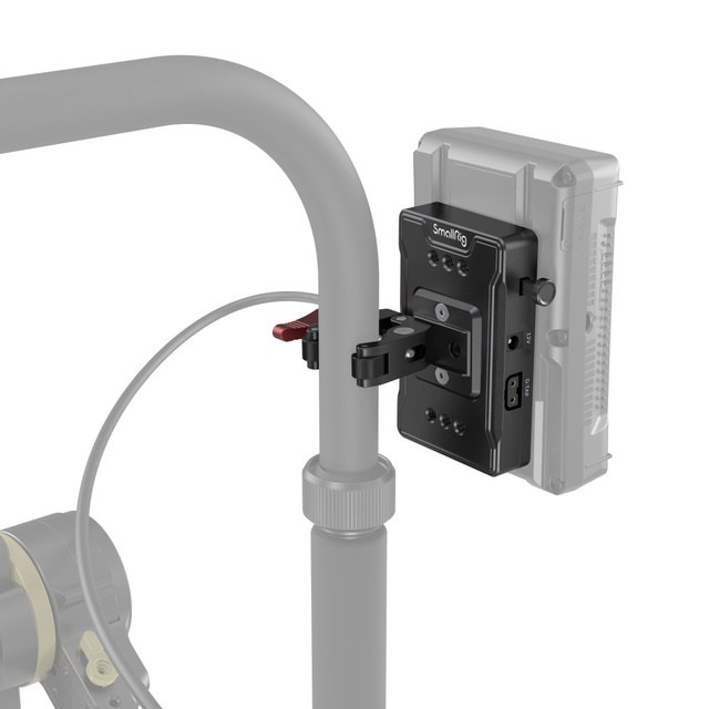 V Mount Battery Adapter Plate (Basic Version) with Crab-Shaped Clamp