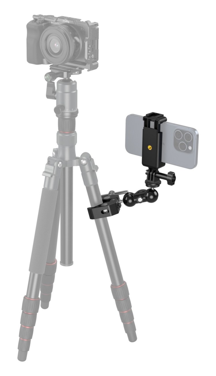 Crab-Shaped Super Clamp with Ballhead Magic Arm