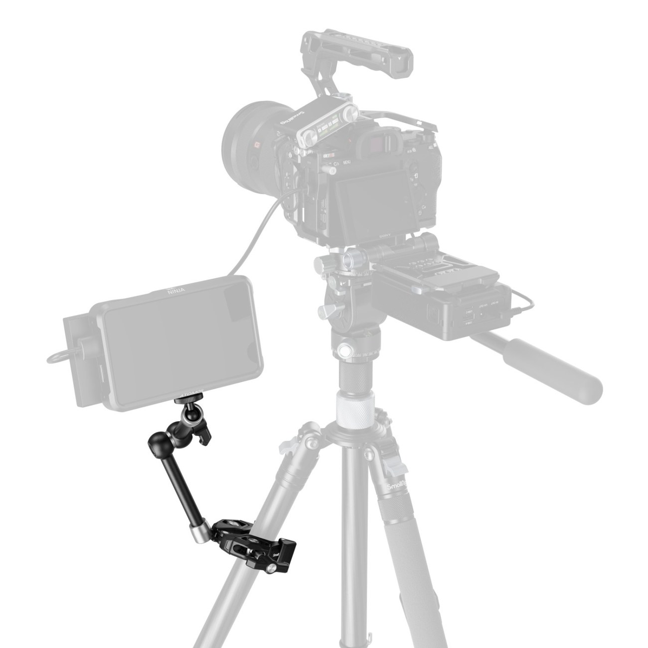 Crab-Shaped Clamp with Magic Arm