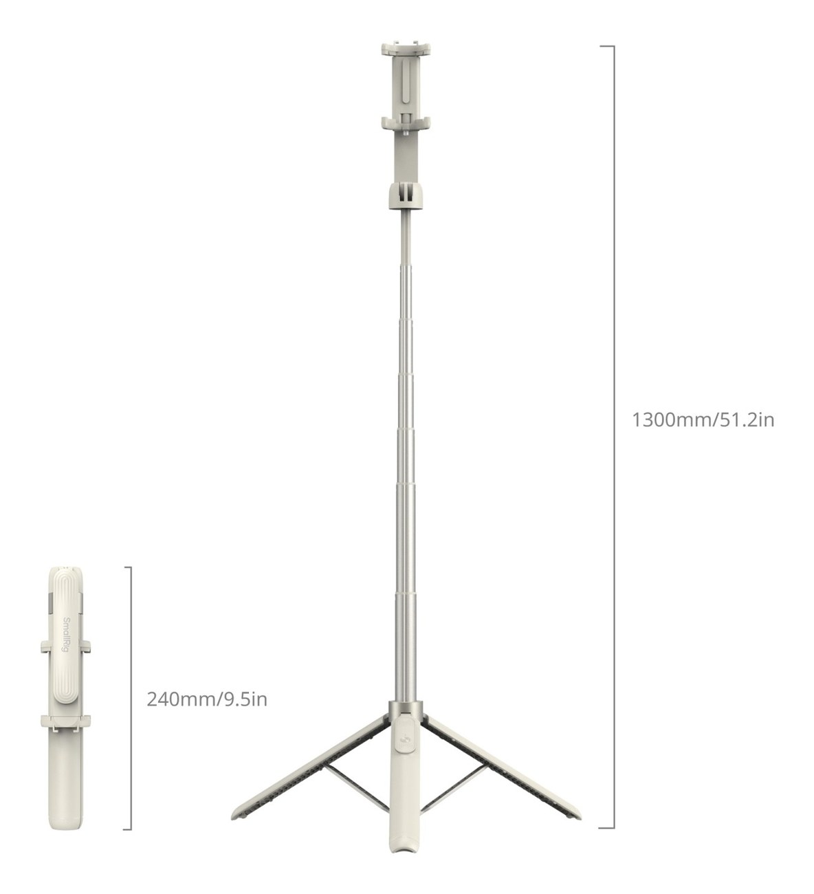 Portable Selfie Stick Tripod ST-25 White
