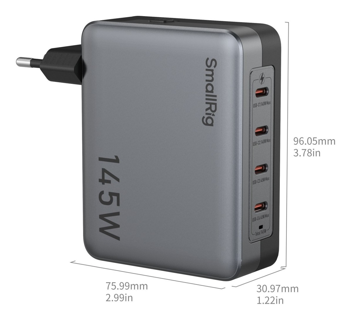 145W 4-Port PD Power Adapter USB-C