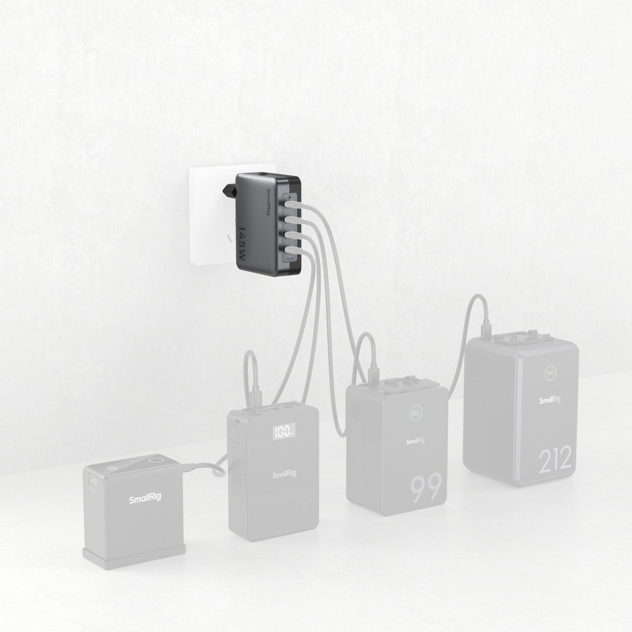 145W 4-Port PD Power Adapter USB-C