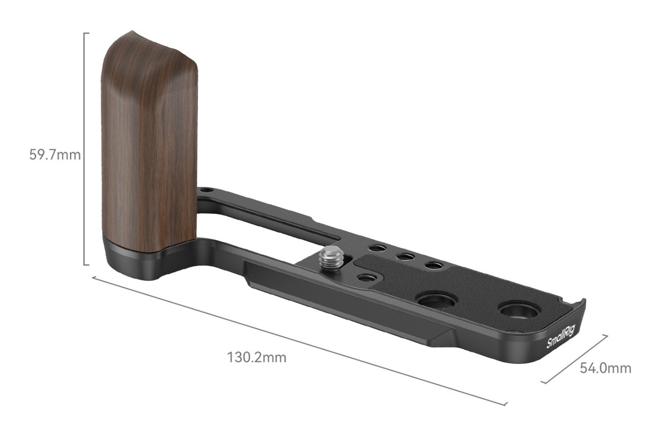 Wooden L-Shape Grip for FUJIFILM X100VI / X100V (Black)