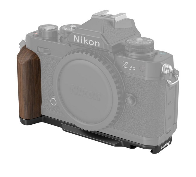 Wooden L-Shape Grip for Nikon Z fc (Black)