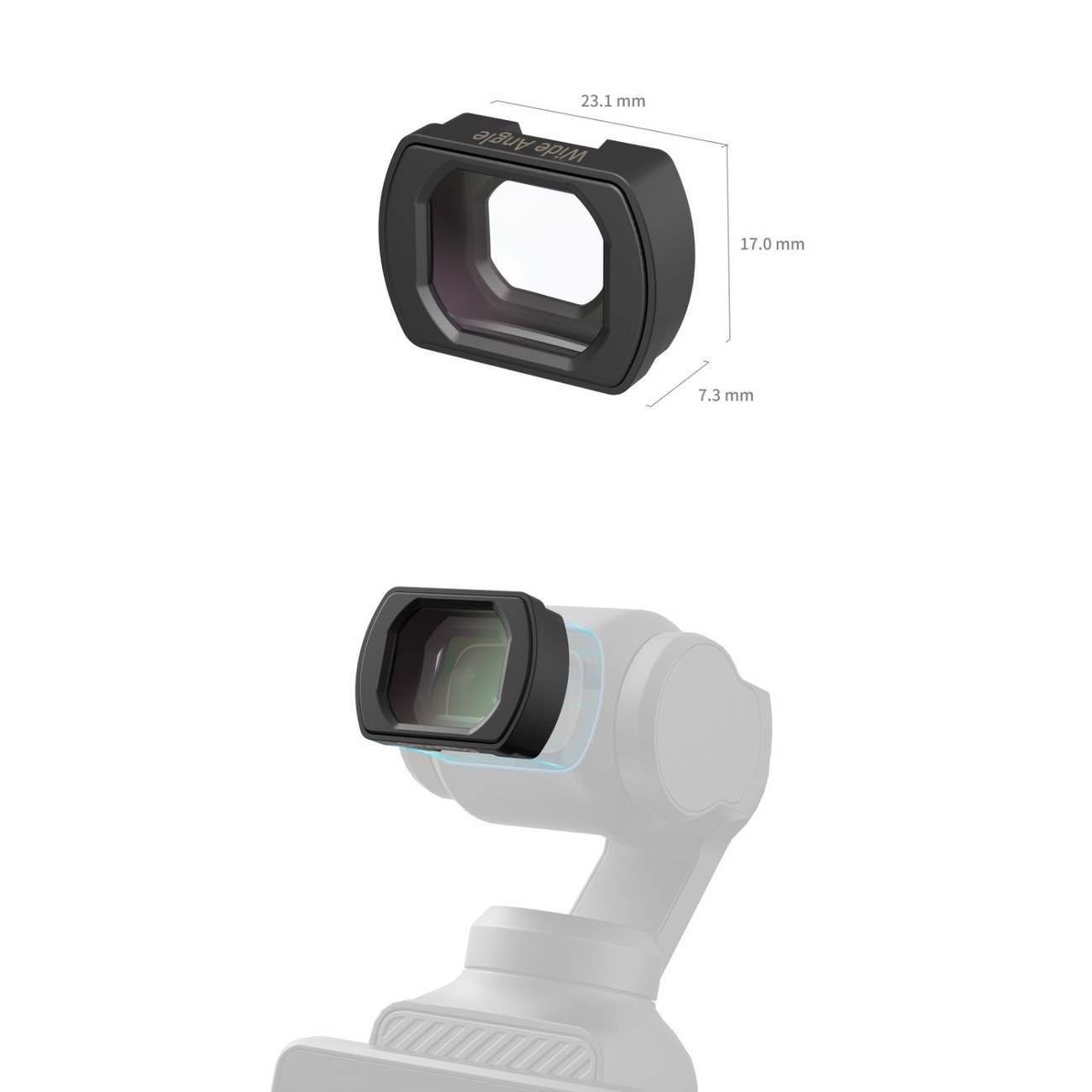 Wide-Angle Lens for DJI Osmo Pocket 3
