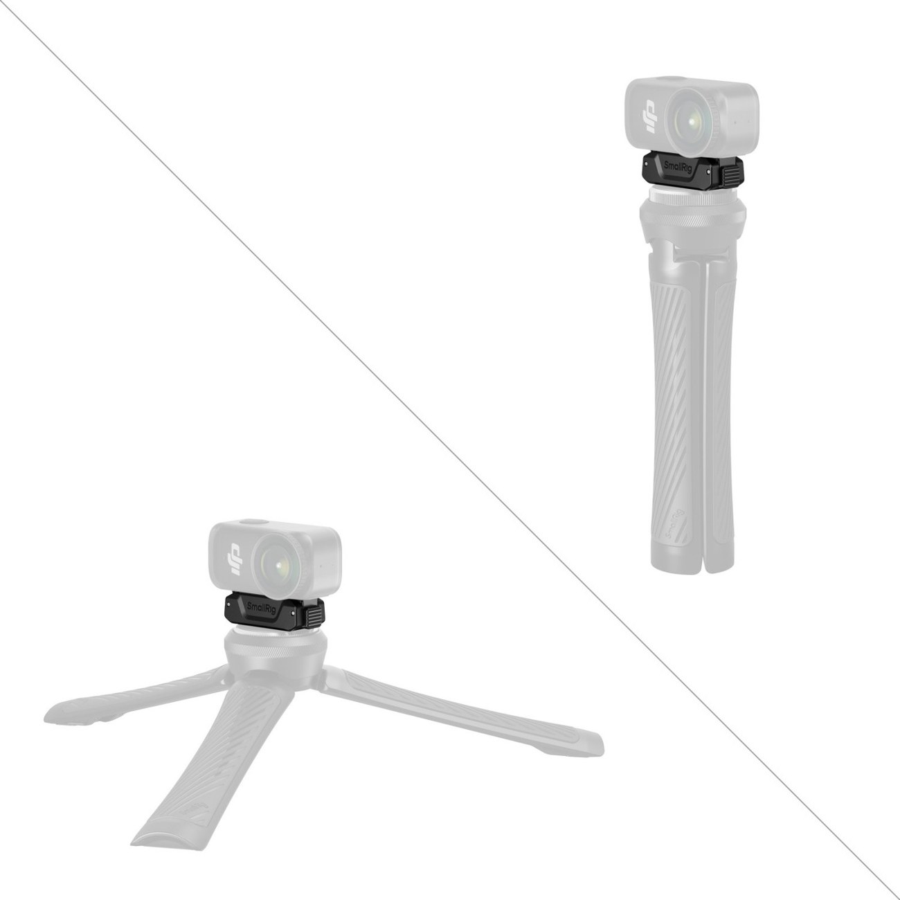 Bidirectional Quick Release Adapter Support with 1/4″-20 Threaded Hole