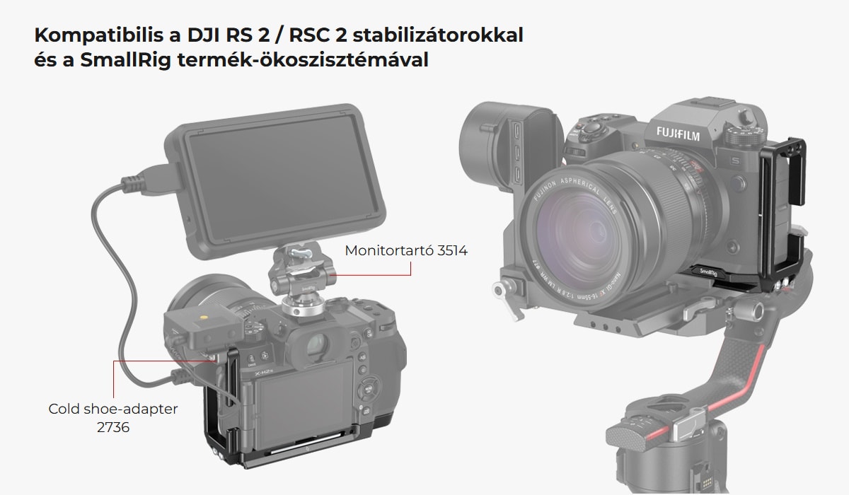 SmallRig L Bracket pro FUJIFILM X-H2 / X-H2S 3928B