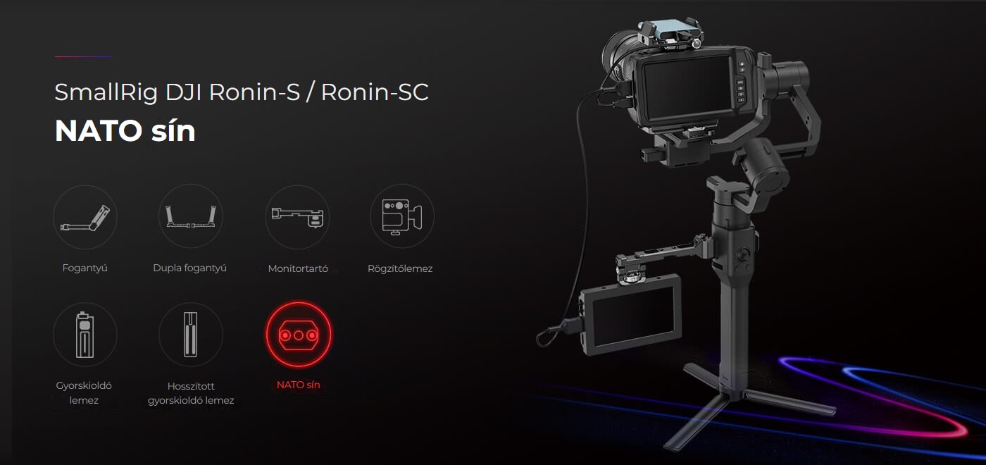 SmallRig NATO Rail for DJI Ronin S / SC 3032
