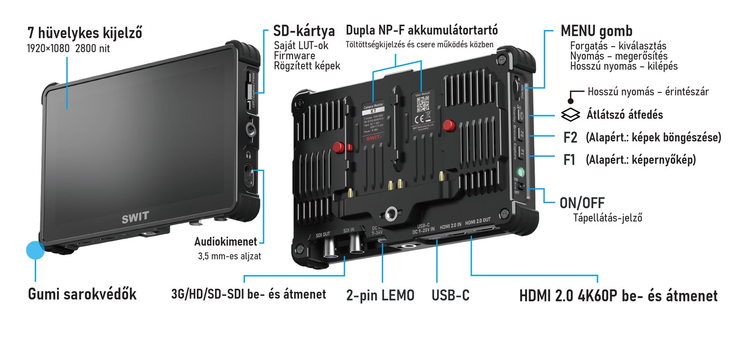 SWIT K7 kameramonitor