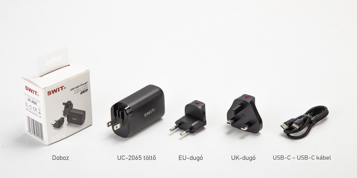 SWIT UC-2065 65 W-os USB-C töltő
