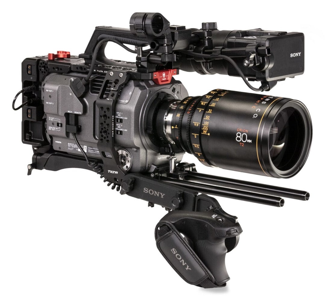 Tilta ES-T18 kamerakalitka a Sony PXW-FX9 géphez, Advanced kivitel V-Mount akkumulátorlemezzel