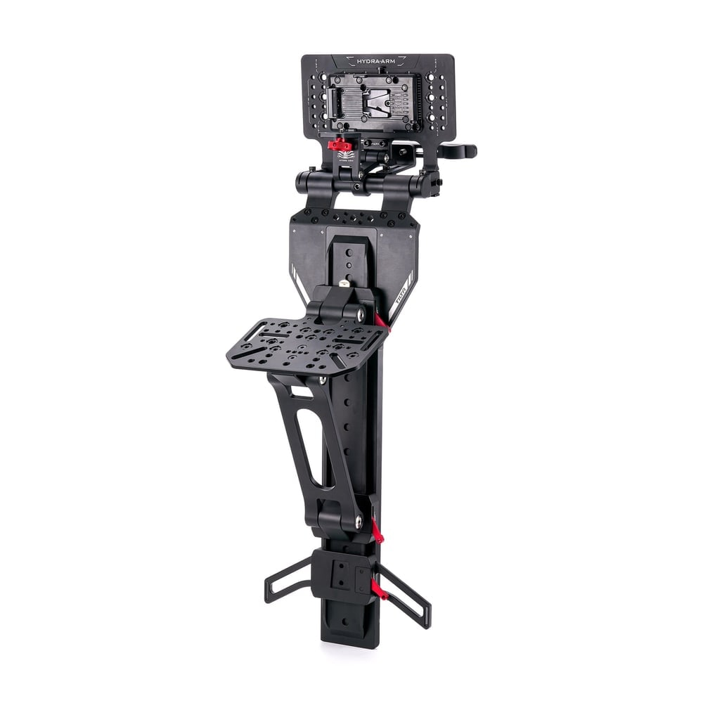 Monitor felül, V-Mount akkumulátor kéznél