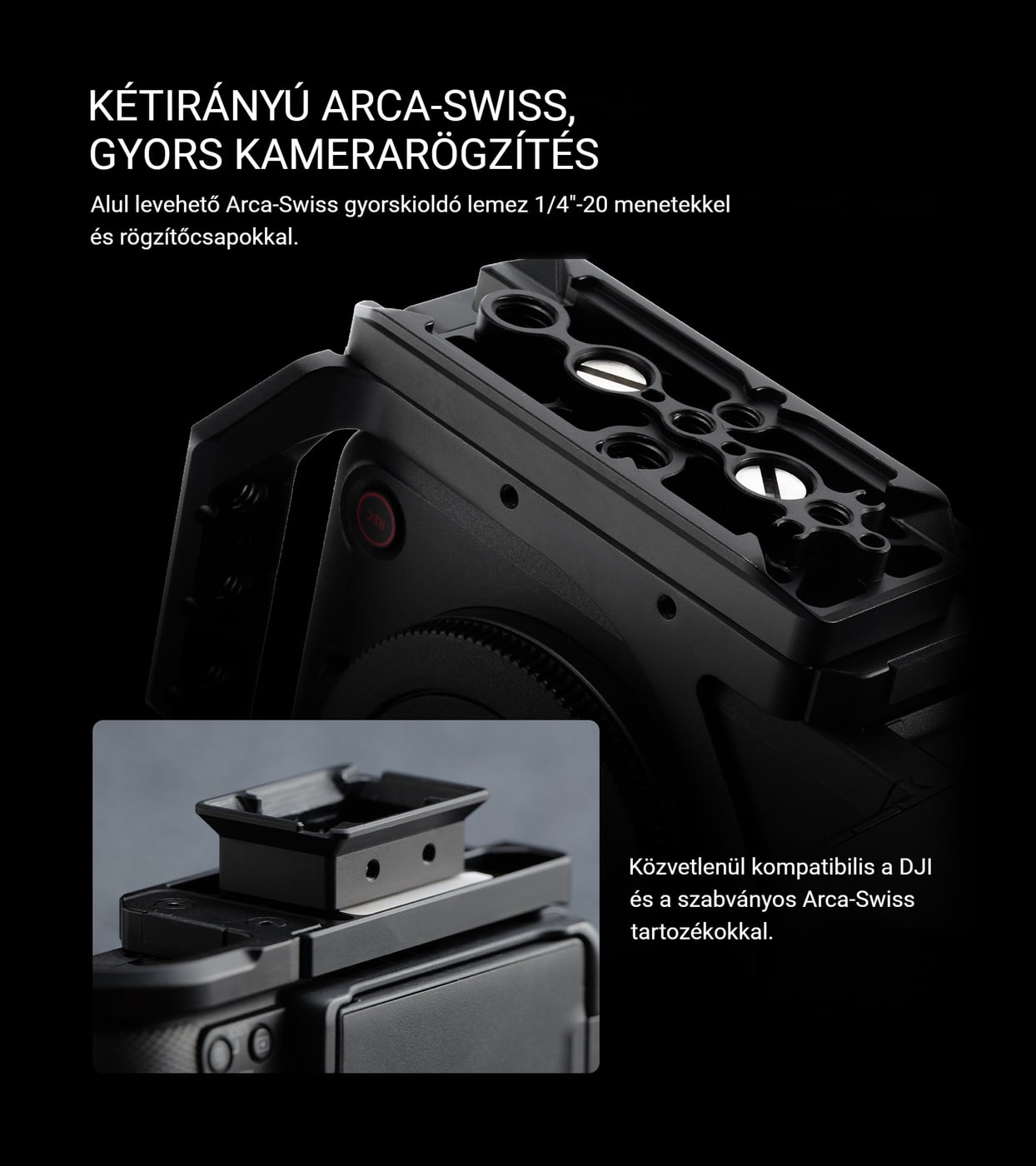 Kétirányú Arca-Swiss gyorskioldó lemez