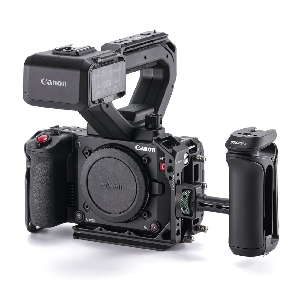 A Tilta Canon C50 sorozat: ketrec, Base Kit, Power Kit és Pro Kit