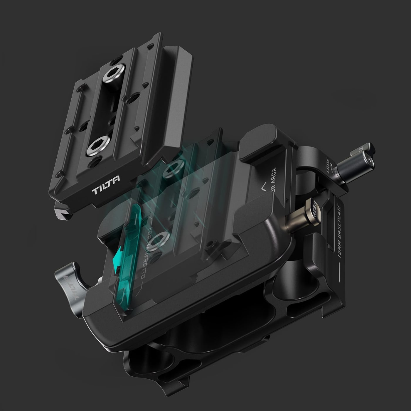 A Manfrotto bepattintva rögzül