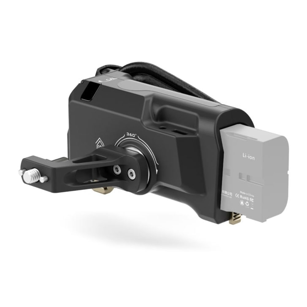 A Sony F570 akkumulátor táplálja az egész összeállítást