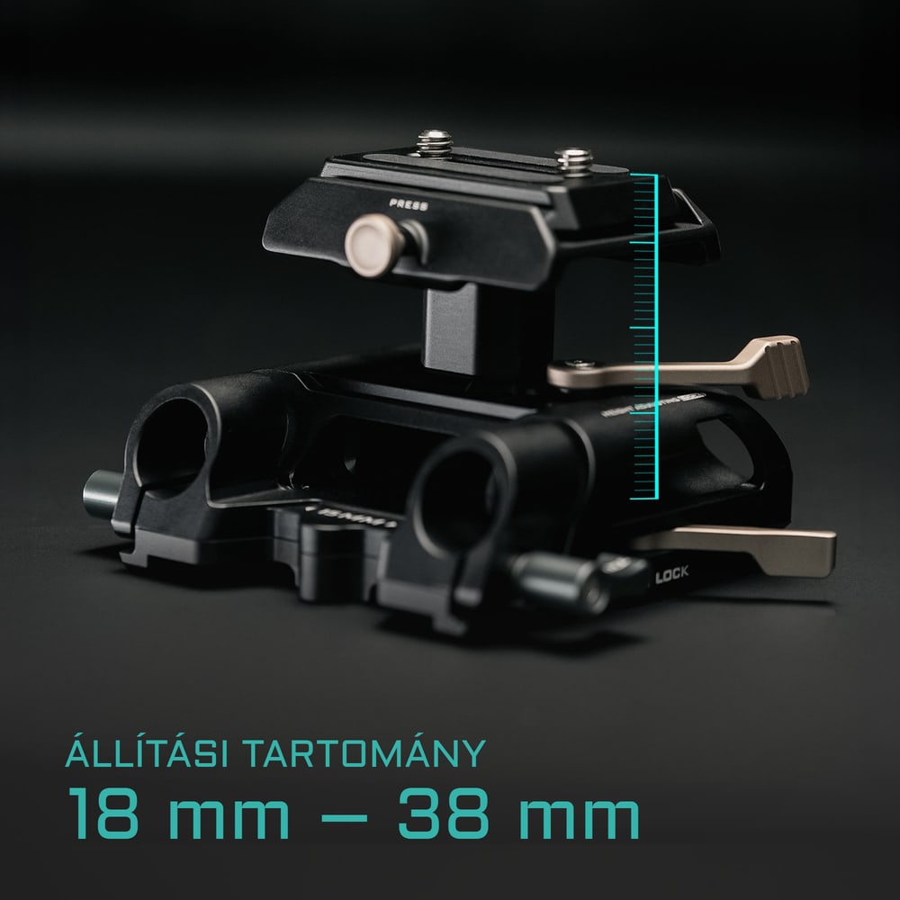 Az objektív tengelye 85 mm-en
