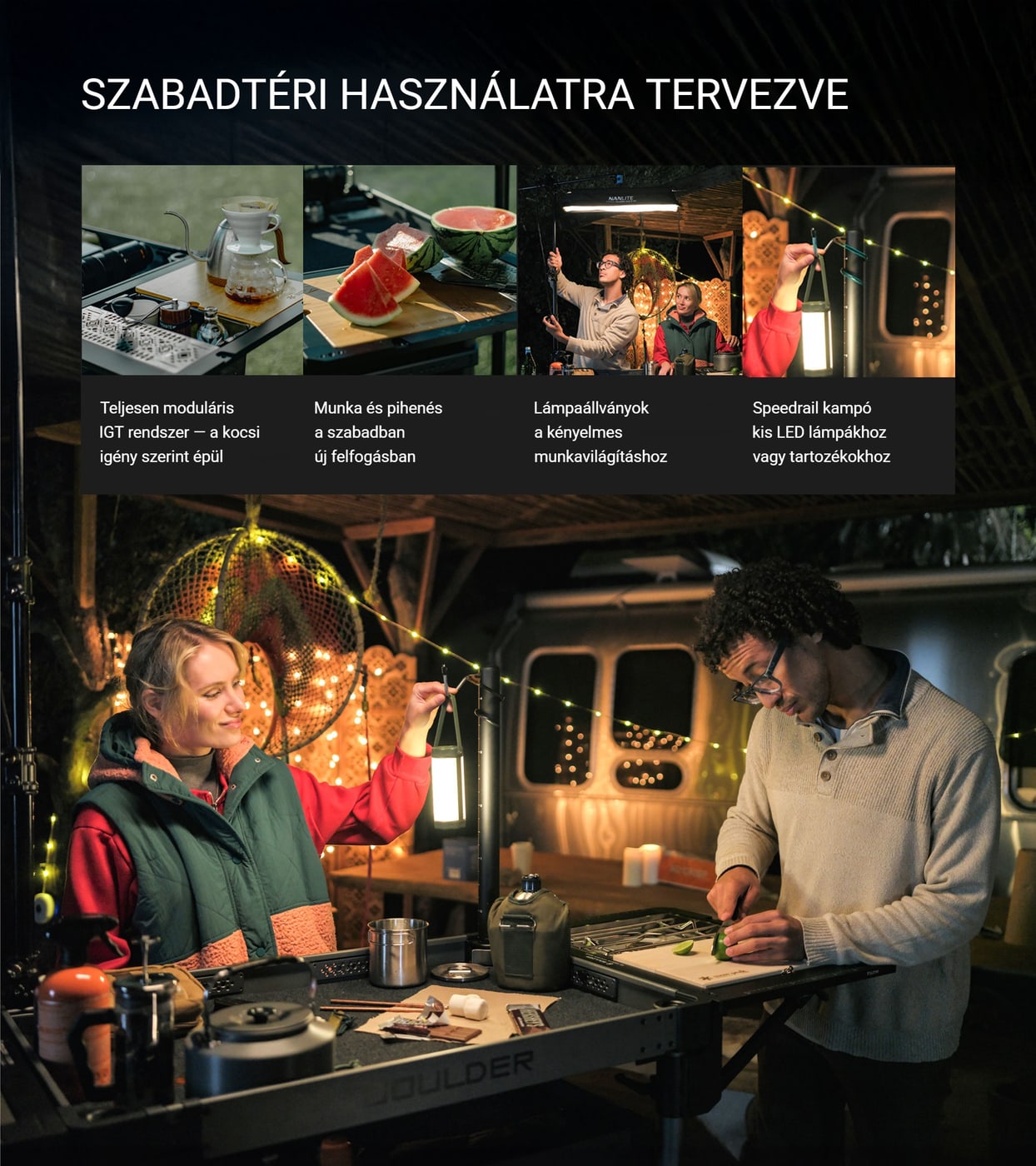 Szabadban, kempingben, expedíción