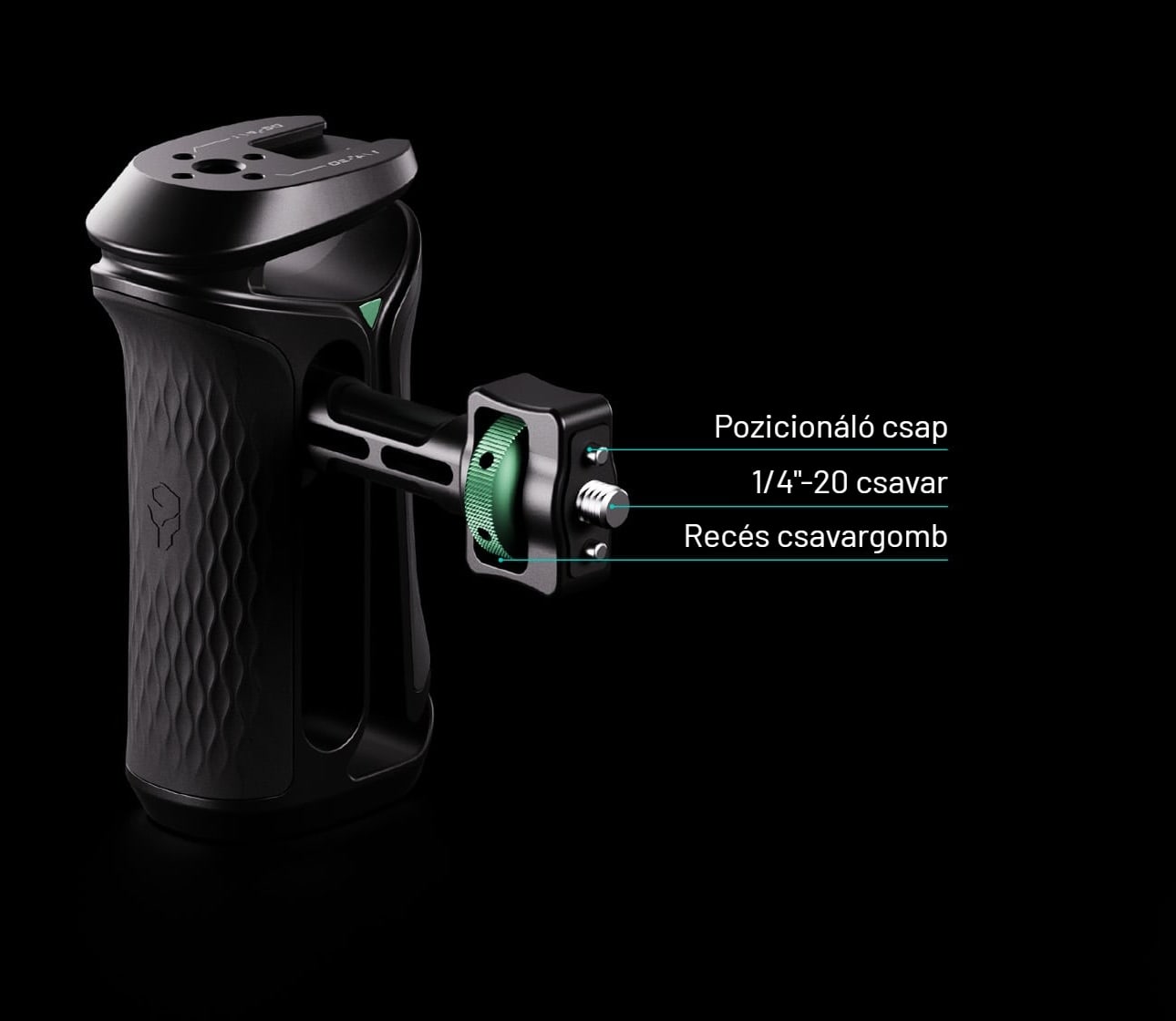 TA-XSH1-B — 1/4"-20 pozicionáló csapokkal