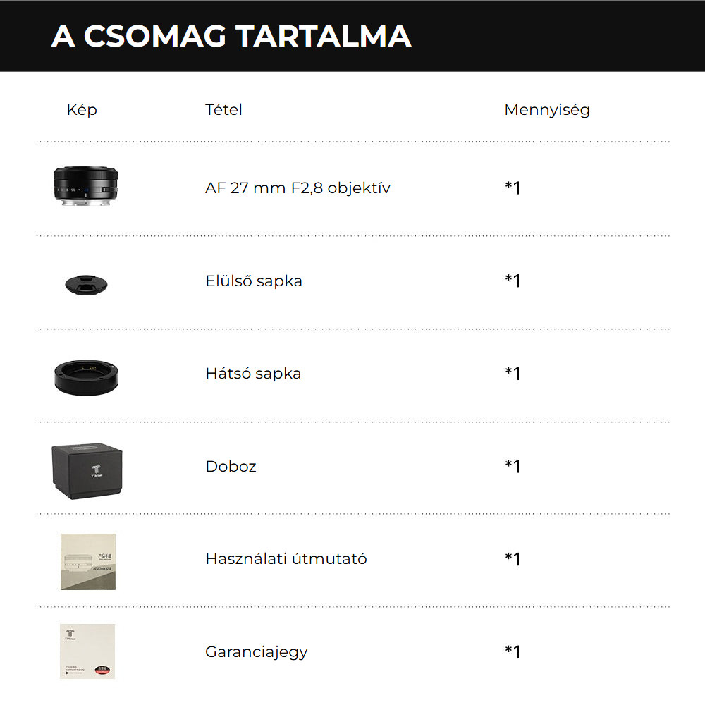 TTArtisan APS-C AF 27mm F2.8