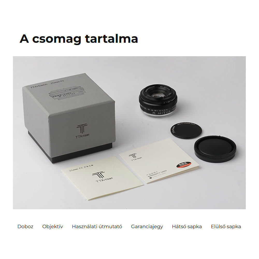 TTArtisan APS-C 25mm F2