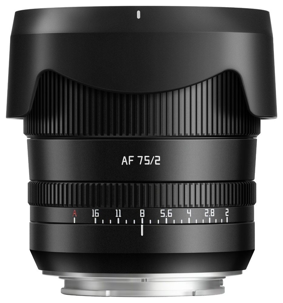 TTArtisan AF 75mm F2 – Fém ház és napellenző