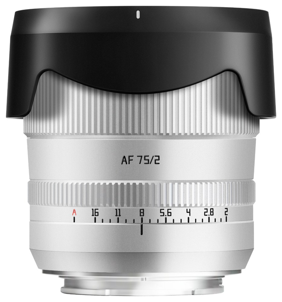 TTArtisan AF 75mm F2 – Fém ház és napellenző