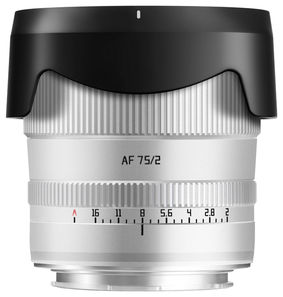 TTArtisan AF 75mm F2 – Fém ház és napellenző