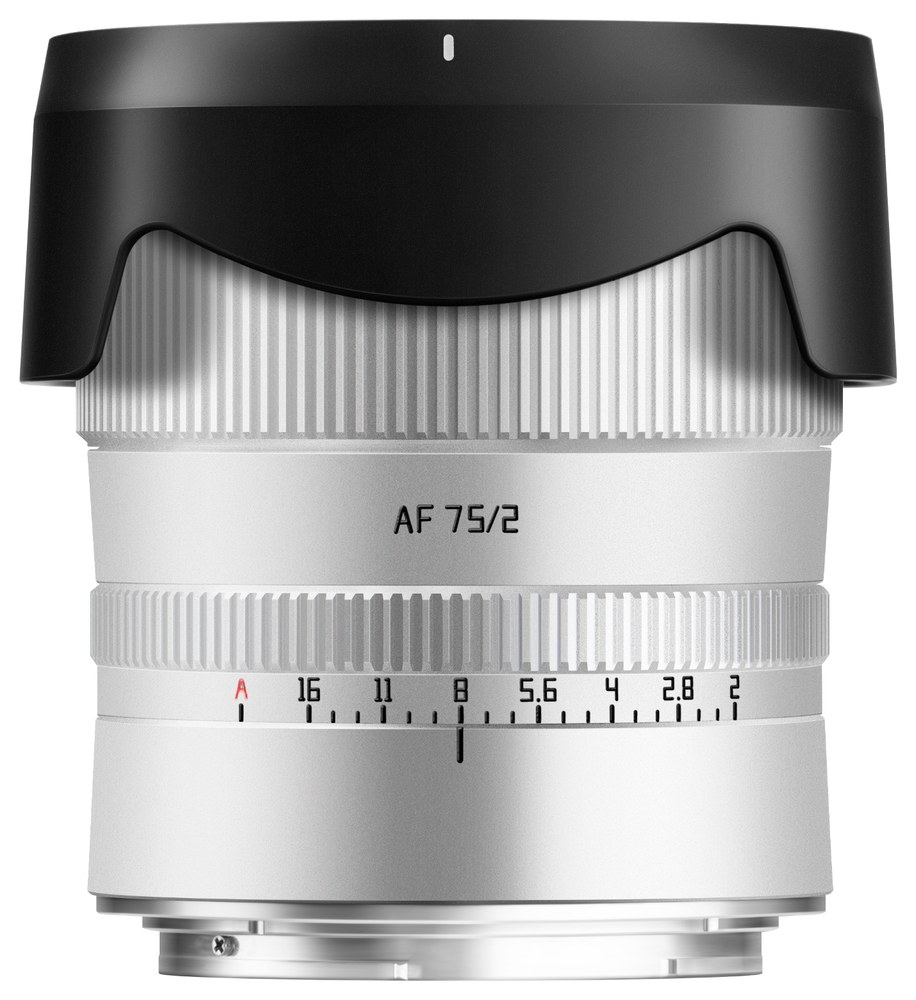 TTArtisan AF 75mm F2 – Fém ház és napellenző
